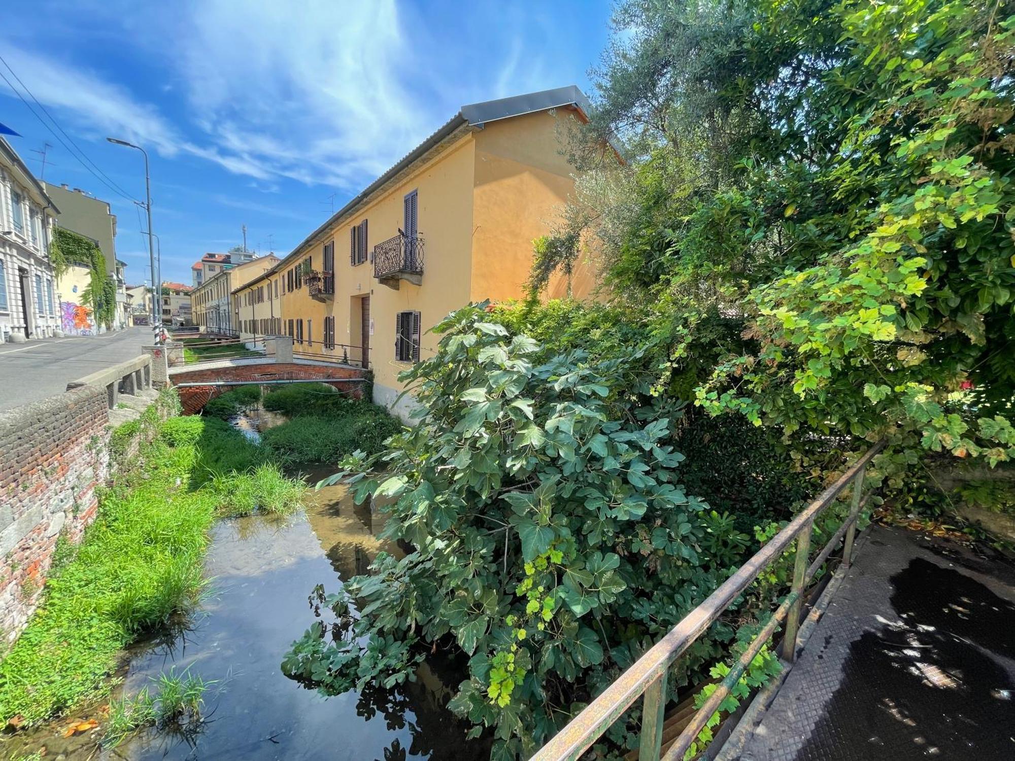 Green Oasis On Water In The Center Of Milano Exterior foto
